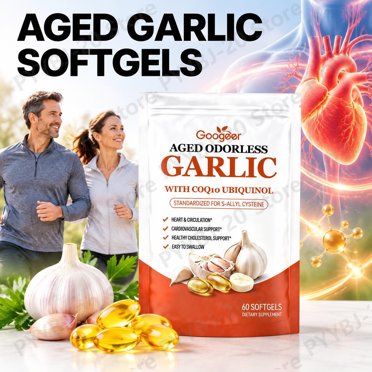 Googeer Aged Odorless Garlic S - đánh giá và giá Coq10 Ubiquinol Softgel