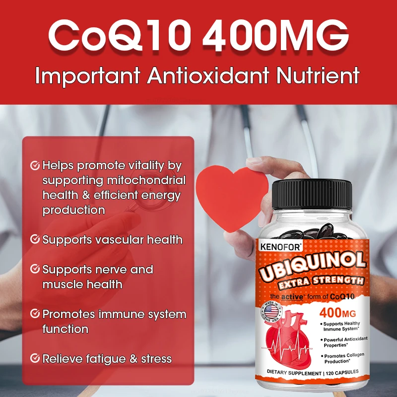 Ubiquinol CoQ10 400mg Softgels - đánh giá và giá Coq10 Ubiquinol Softgel