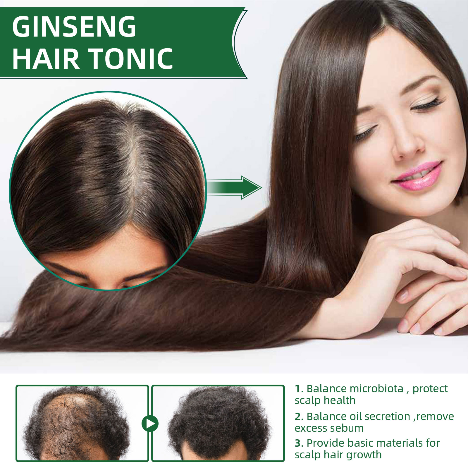 Natural Herbal Ginseng Hair Ca - đánh giá và giá Nutrition And Fitness